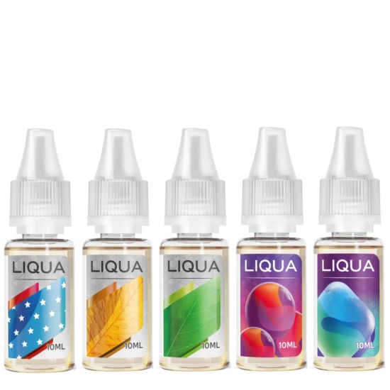 LIQUA Zero Nicotine Eliquids 10ML 5-Pack